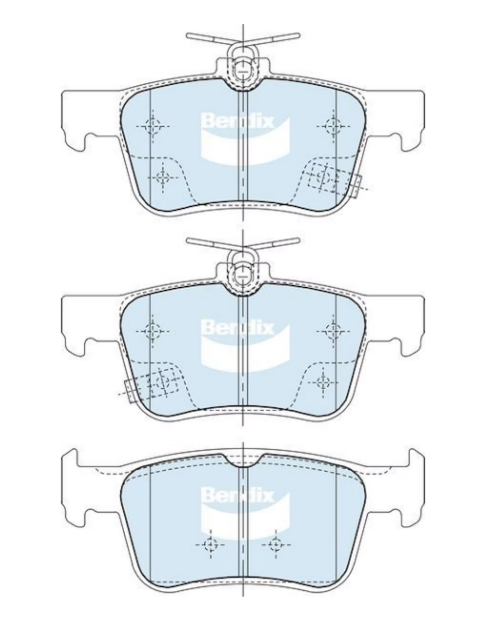 Bendix GCT Rear Brake Pads for Honda Accord CV CY 2018~2026 DB2678-GCT