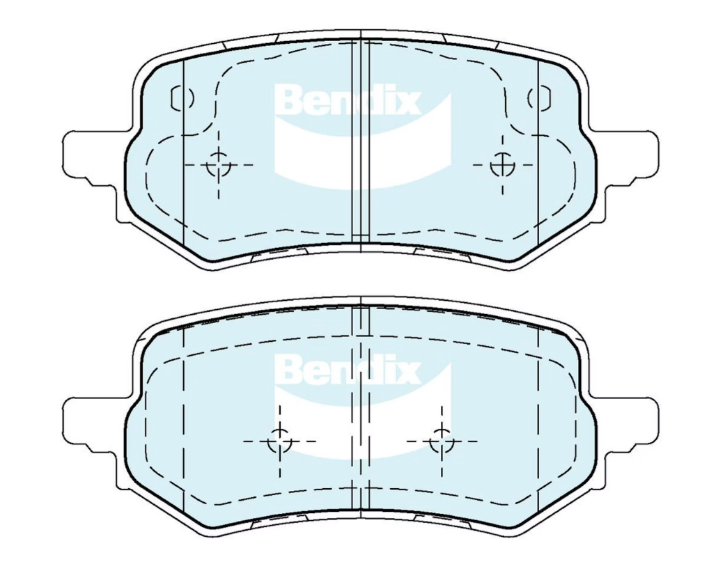 Bendix GCT Rear Brake Pads for Ford Puma 2XXER JK 2020~2027 DB2726-GCT