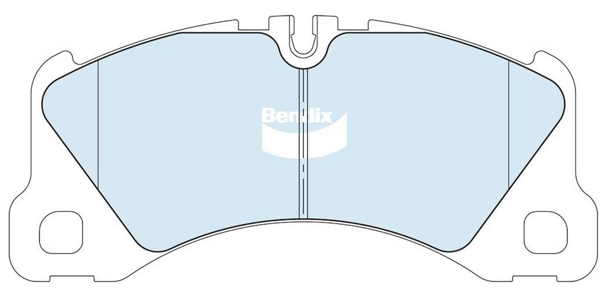 Bendix Euro+ Front Brake Pads for Porsche Cayenne 9YA 9YB Cayenne E-Hybrid 9YA Cayenne GTS 9YA 2018~2027 DB2758-EURO+