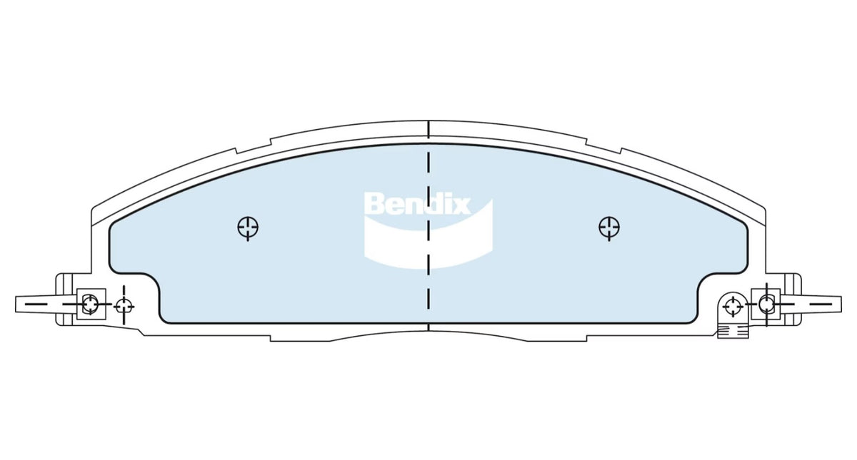 Bendix HD Rear Brake Pads for RAM 2500 2500 D 3500 3500 D 2008~2027 DB2703-HD
