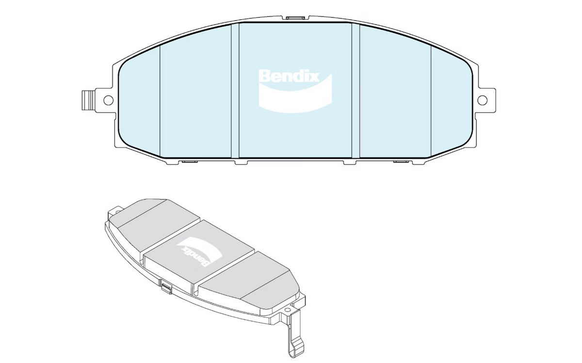 Bendix 4WD Front Brake Pads for Nissan Patrol GR GU Y61 2001~2012 DB2721-4WD