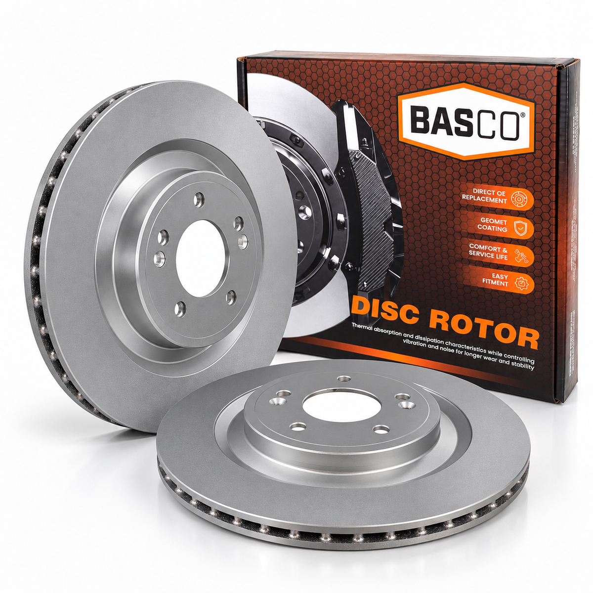 Pair Rear Brake Rotors for Hyundai Santa Fe TM Kia Sorento MQ4 2020~2027