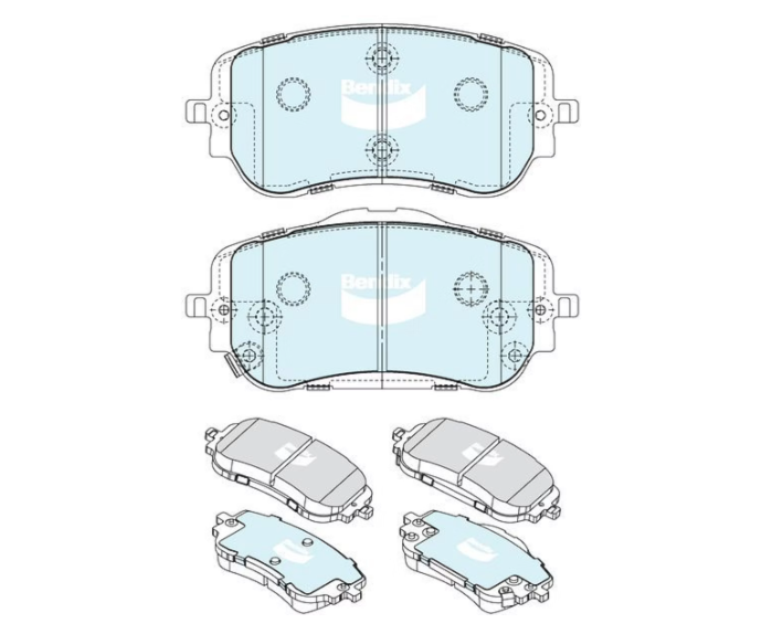 Bendix GCT Front Brake Pads for GWM H6 2021~2025 DB2668-GCT