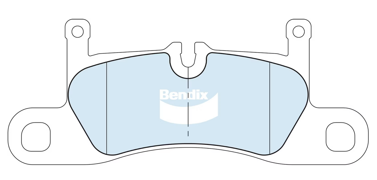Bendix Euro+ Rear Brake Pads for Porsche Cayenne 9YA 9YB Cayenne E-Hybrid 9YA Cayenne GTS 9YA 2018~2027 DB2751-EURO+