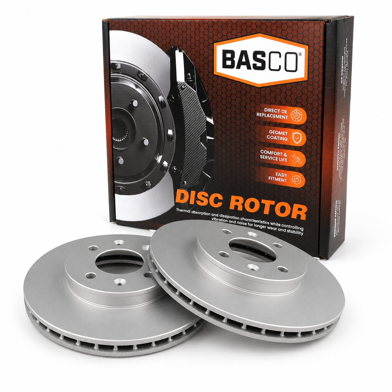 2 x Front Brake Rotor for Hyundai Accent RB, I20 GB | Kia Rio UB 2011-2019 256mm