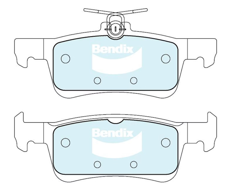 Bendix 4WD Rear Brake Pads for Genesis G80 RG GV80 JX1 2020~2027 DB2755-4WD