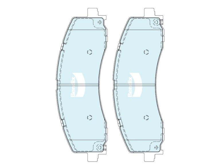 Bendix 4WD Rear Brake Pads for RAM 2500 2500 D DJ 3500 3500 D D2 2008~2027 DB2704-4WD