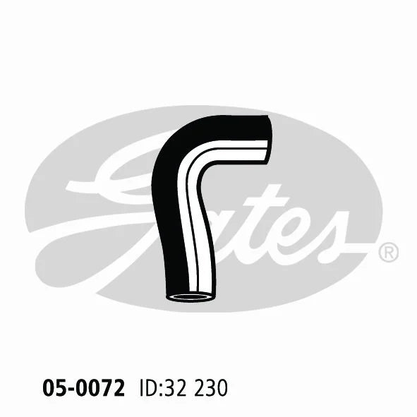 05-0072 Gates Radiator Hose For Chrysler Valiant VC VE VF AP5 AP6 1963-1969