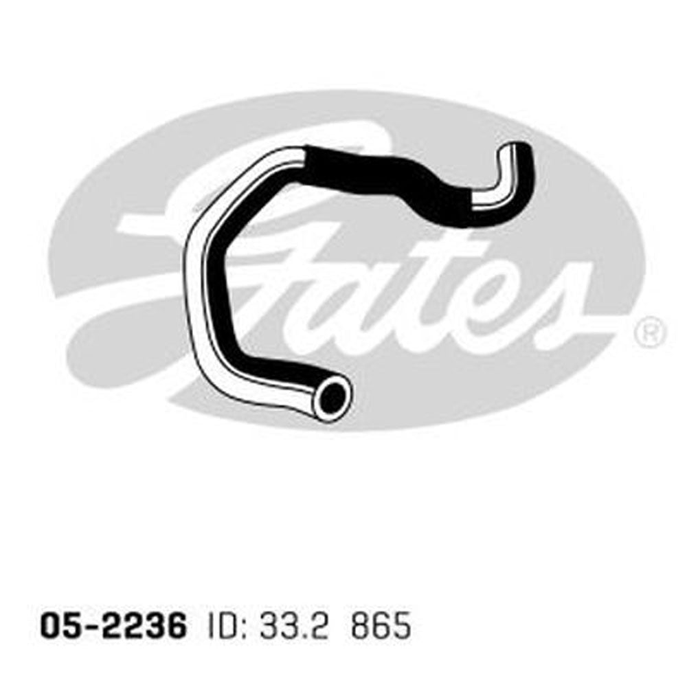 Gates  Lower Radiator Hose for Nissan Navara D22 2.5L YD25DDT 2002-2015