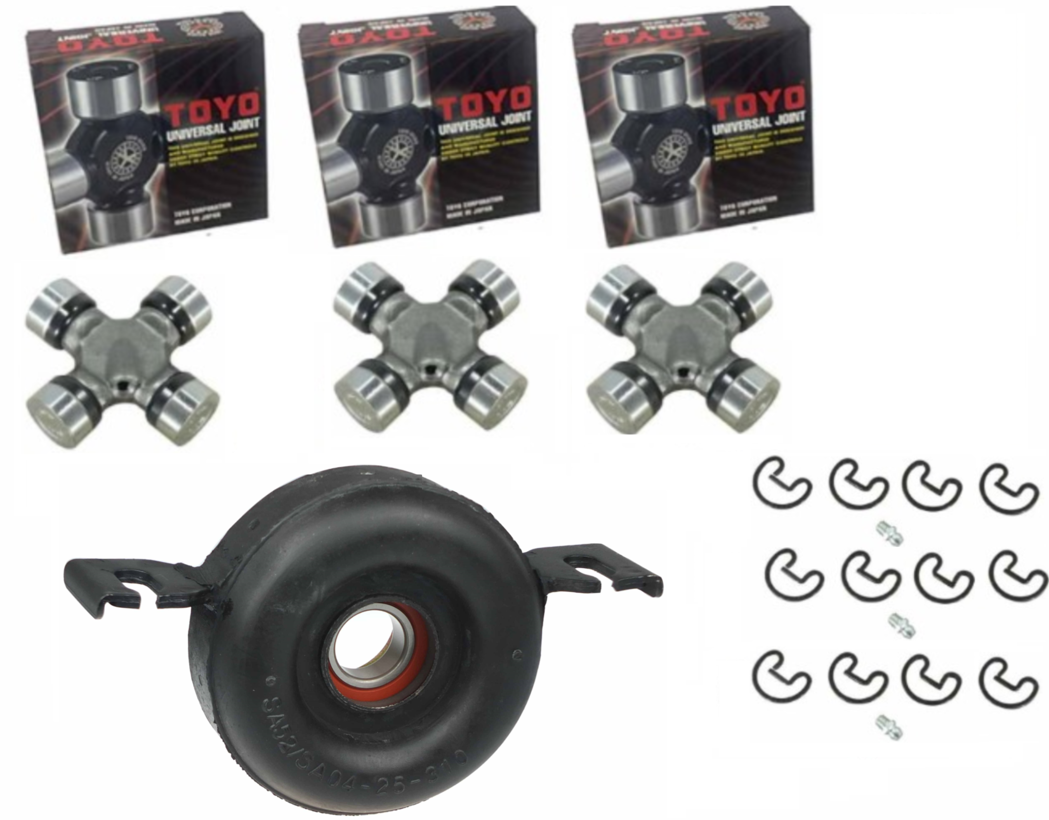Centre Bearing+Universal Joints for Mazda Bravo B2500 B2600 UN 4WD 2/1999 on