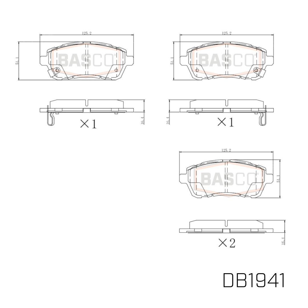 Front Brake Pads for Ford Fiesta WS WT WZ Mazda 2 DE Suzuki Swift AZ FZ Baleno