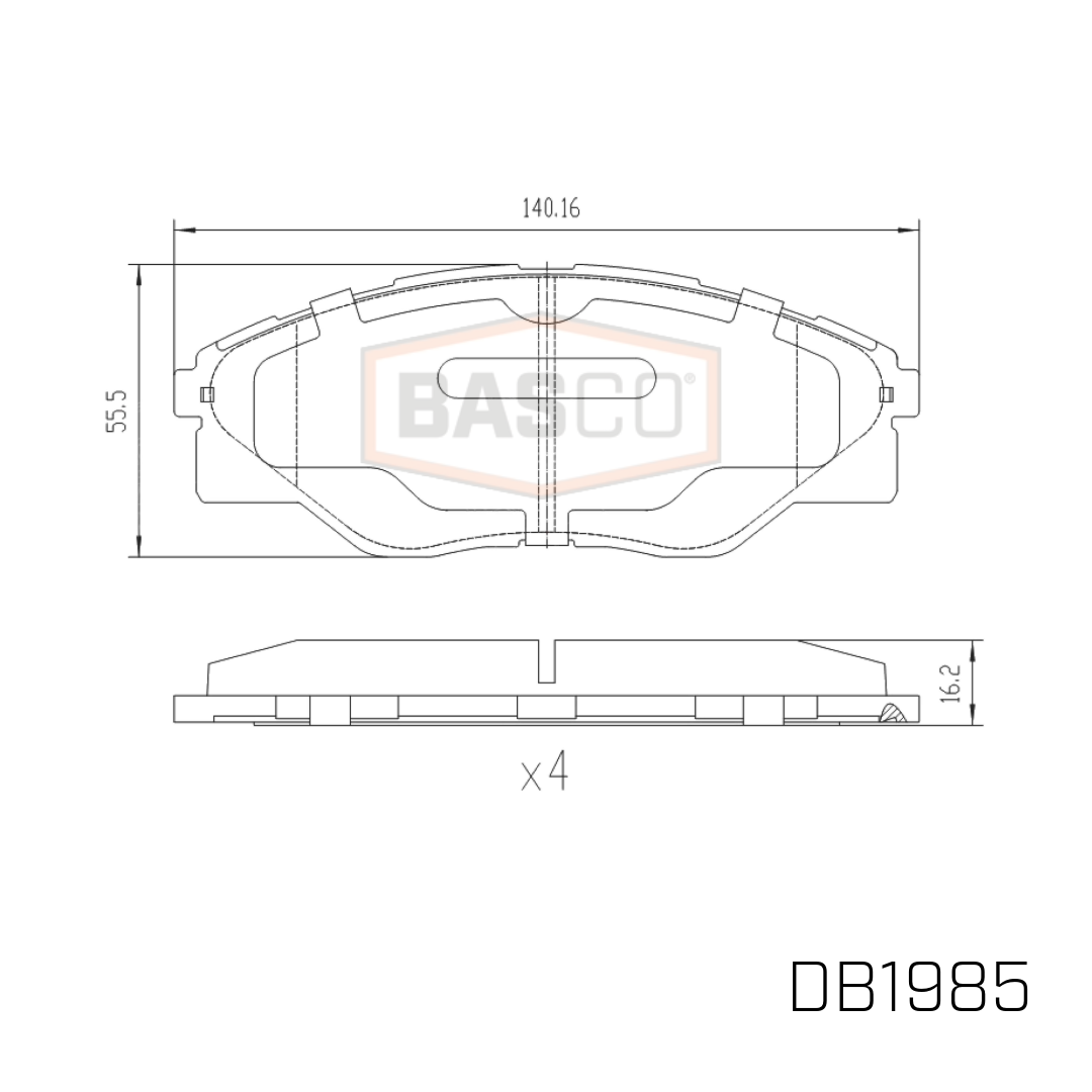 Front Brake Pads for Toyota HiLux GGN15 TGN16 KUN16 2008~2015 DB1985