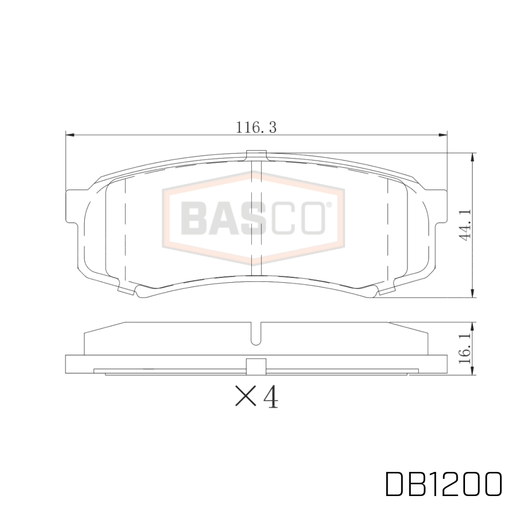 Rear Brake Pads for Mitsubishi Pajero NT NW NX Toyota LandCruiser Prado GDJ150