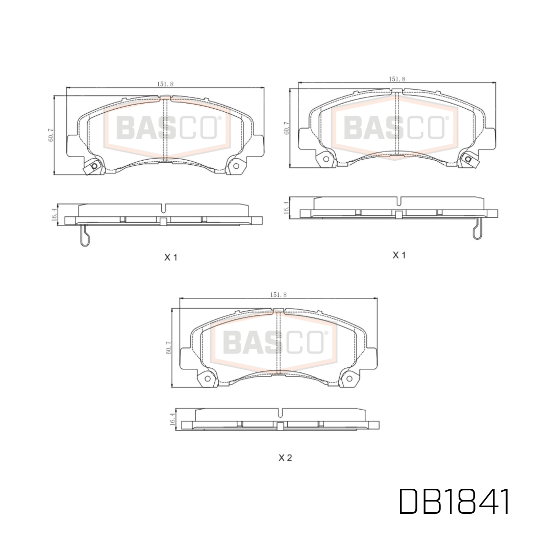 Front Brake Pads for Holden Colorado Colorado 7 RG Isuzu D-Max TFR TFS 08~20
