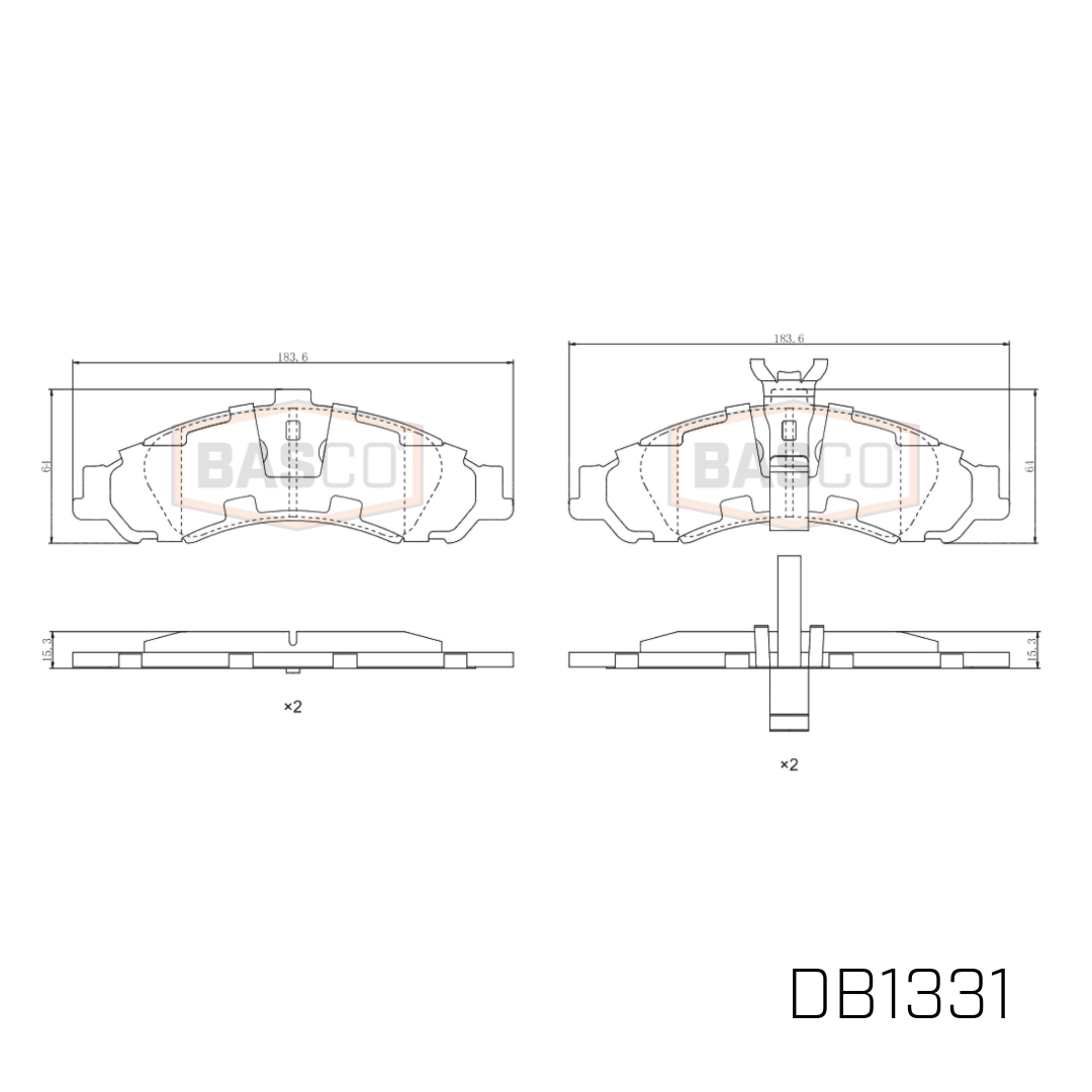 Front Brake Pads for Holden Calais/Commodore VT VU VX VY VZ Caprice WH WK WL