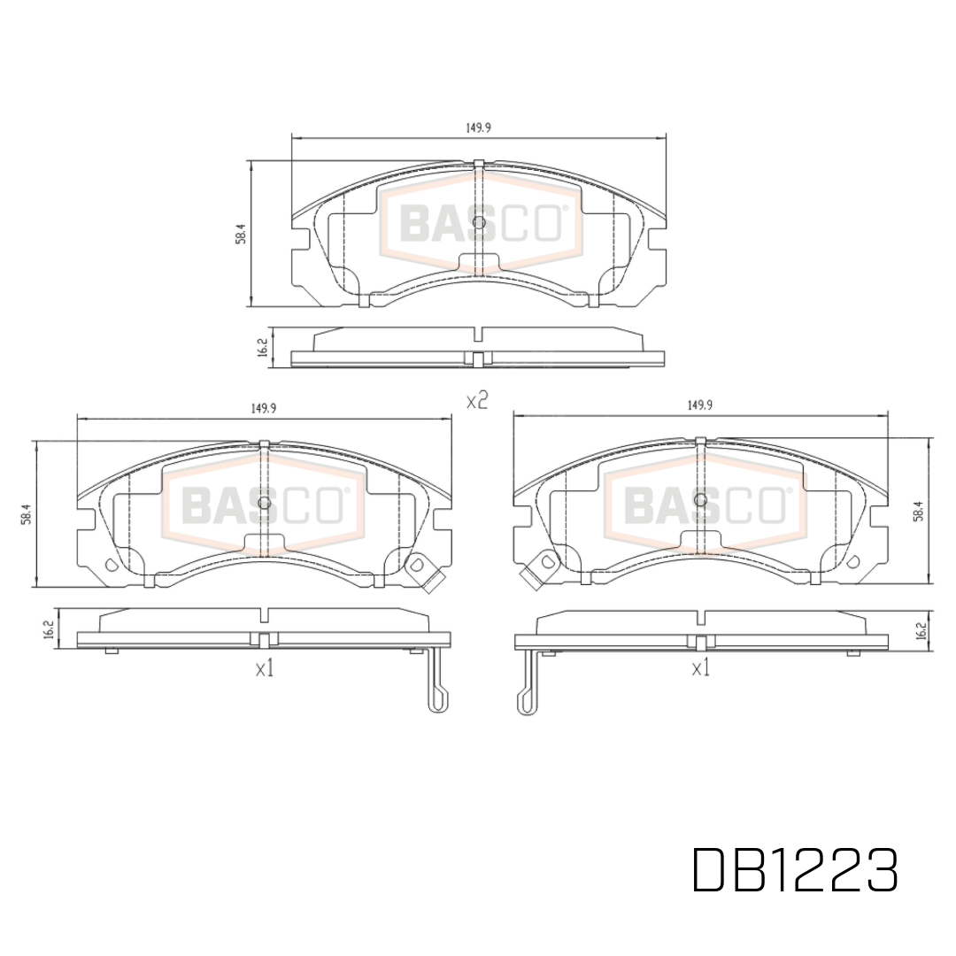Front Brake Pads for Mitsubishi Outlander ZG ZH ZJ ZK ZL 2.0 2.3 2.4 2006~2024
