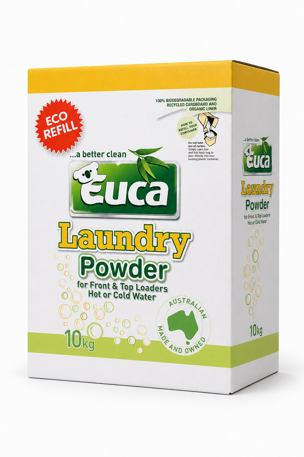 Euca Laundry Powder Refill 10kg 106VREF