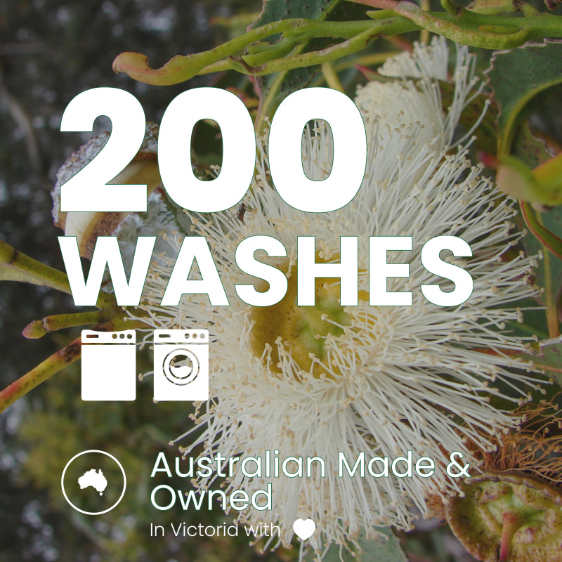 Euca Laundry Powder 4KG - Pure Eucalyptus Powered - Suitable for Front & Top Loader - Australian Made - Value Size 200 WASHES