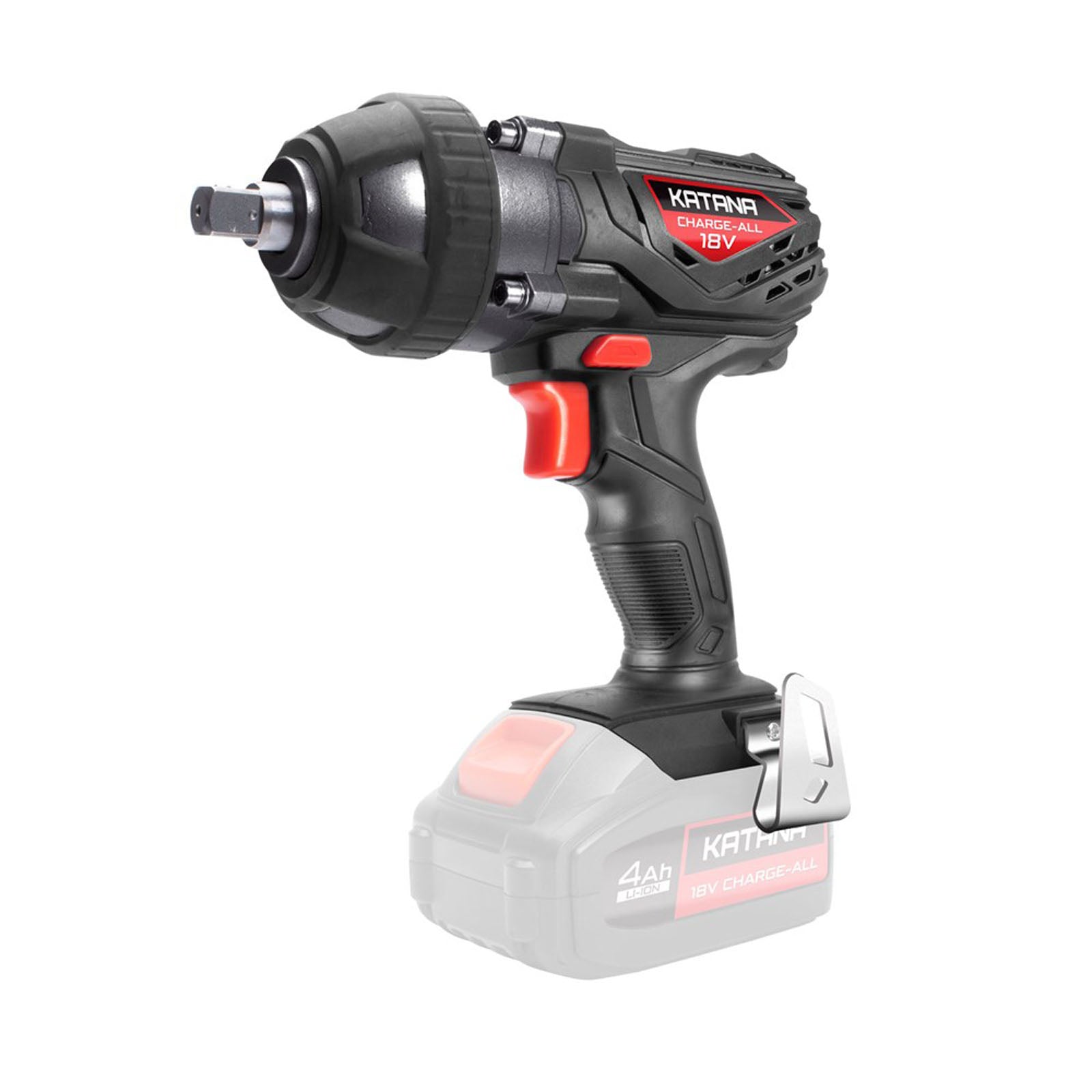 Katana by Kincrome 18V 1/2" Impact Wrench with 400 Nm max torque Anti-slip nose