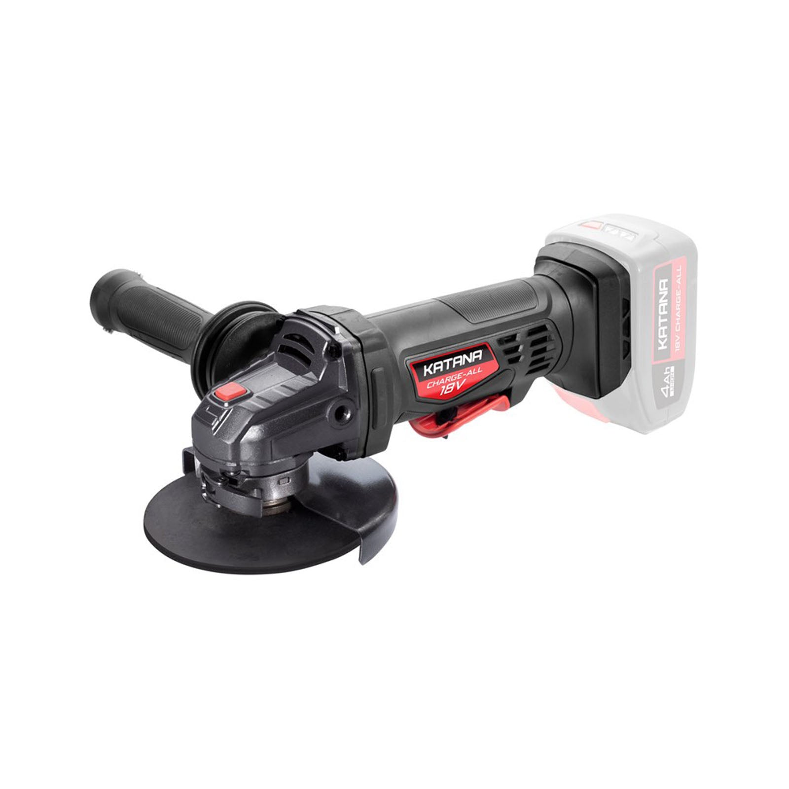 Katana by Kincrome 18V 125mm Angle Grinder with 2 Stage paddle switch