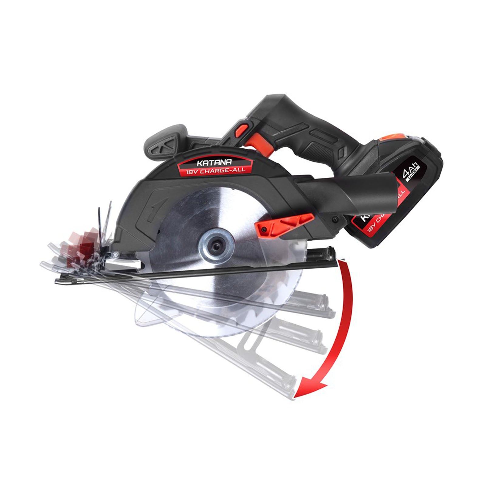 Katana by Kincrome 18V 165mm Circular Saw with Spindle lock & Electric brake