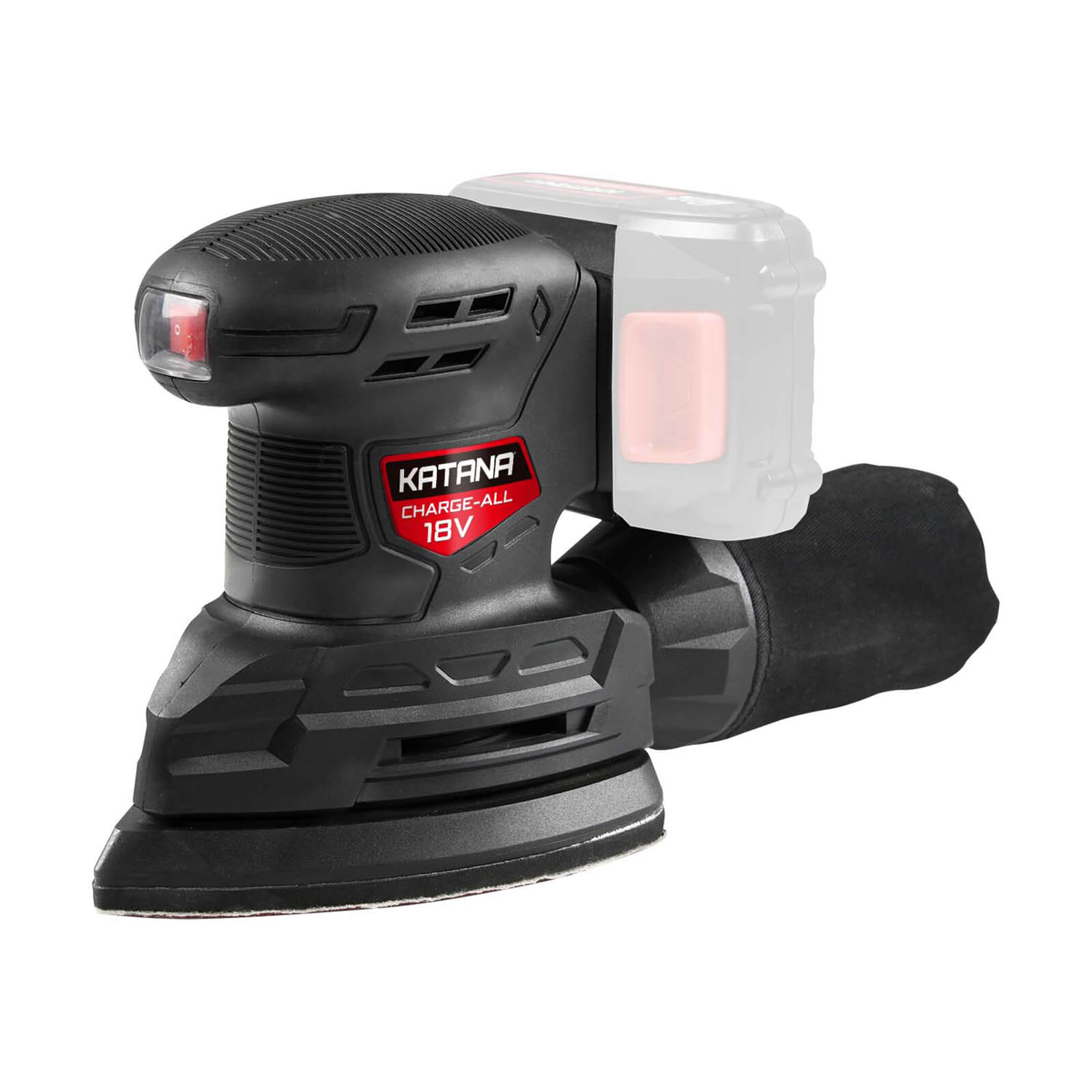 Katana by Kincrome 18V Detail Sander with Integrated Dust Blower/Extractor