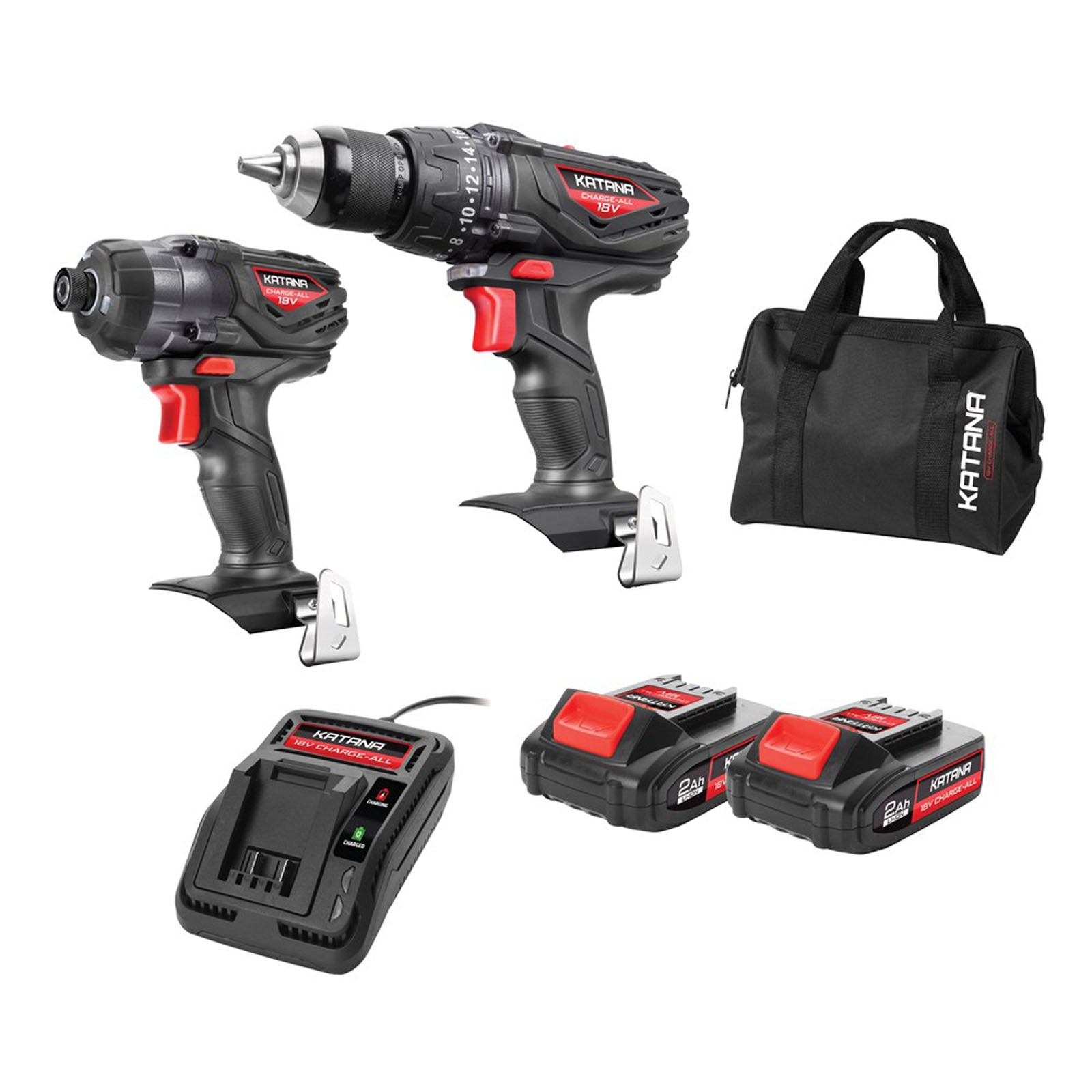 Katana by Kincrome Hammer Drill & Impact Driver Combo Kit