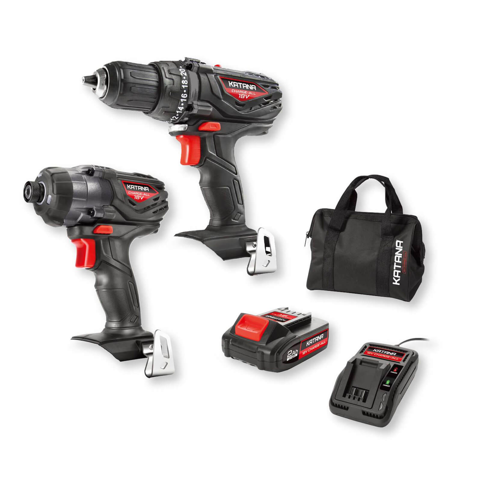 Katana by Kincrome 18V 2 PC Drill & Impact Driver Kit