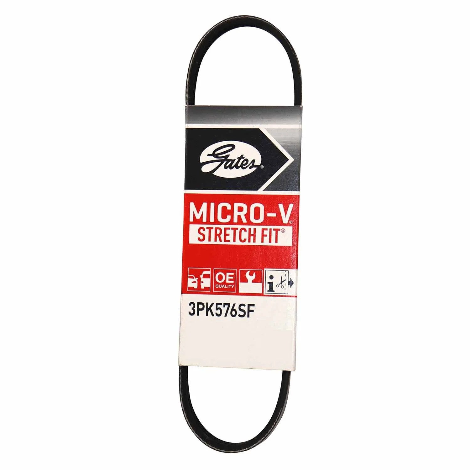 Gates Micro-V Stretch Fit Belt 3PK576SF