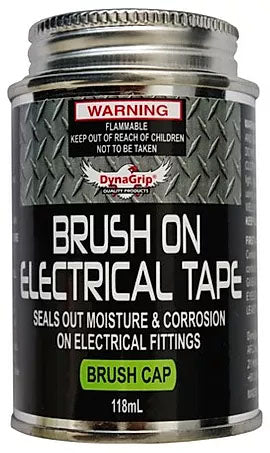 118ml Liquid Brush-On Electrical Tape and Insulation Tape Black