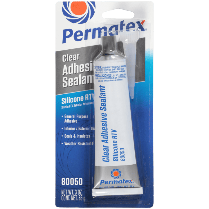 Permatex Clear Silicone Adhesive Sealant 85g 80050