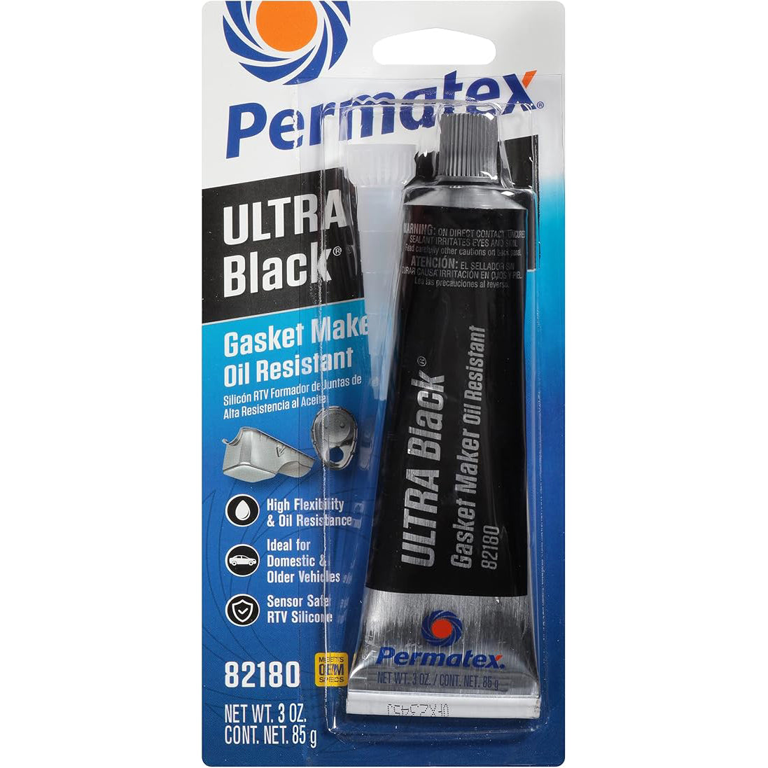 Permatex RTV Gasket Maker Ultra Black Maximum Oil Resistance 85g - 82180