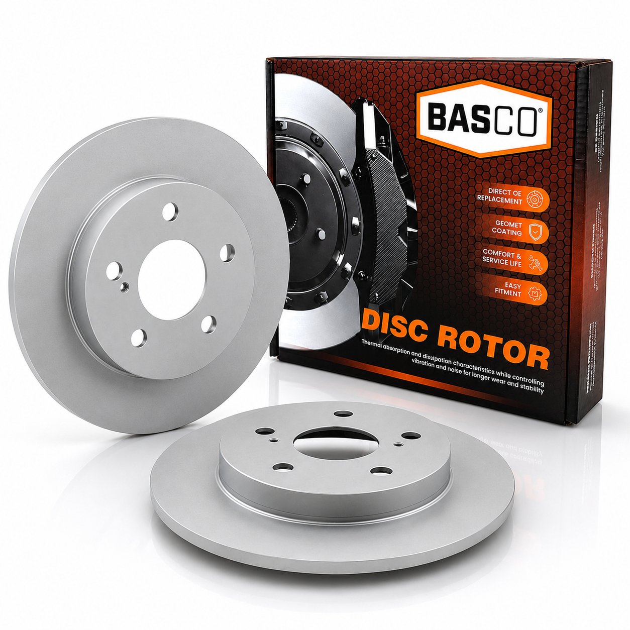 Pair Rear Brake Disc Rotors For Toyota Corolla ZRE182 ZRE152R