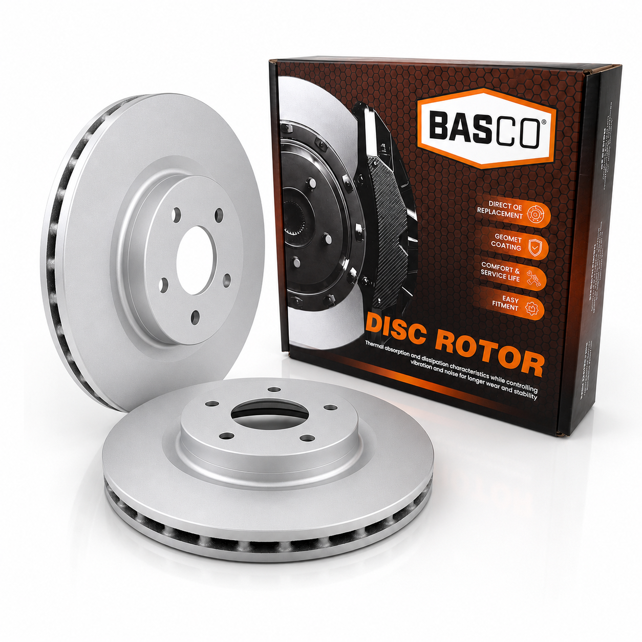 2x Front Brake Rotors For Chrysler Sebring JS, Citroen C4, Dodge Caliber PM, Dodge Avenger JS