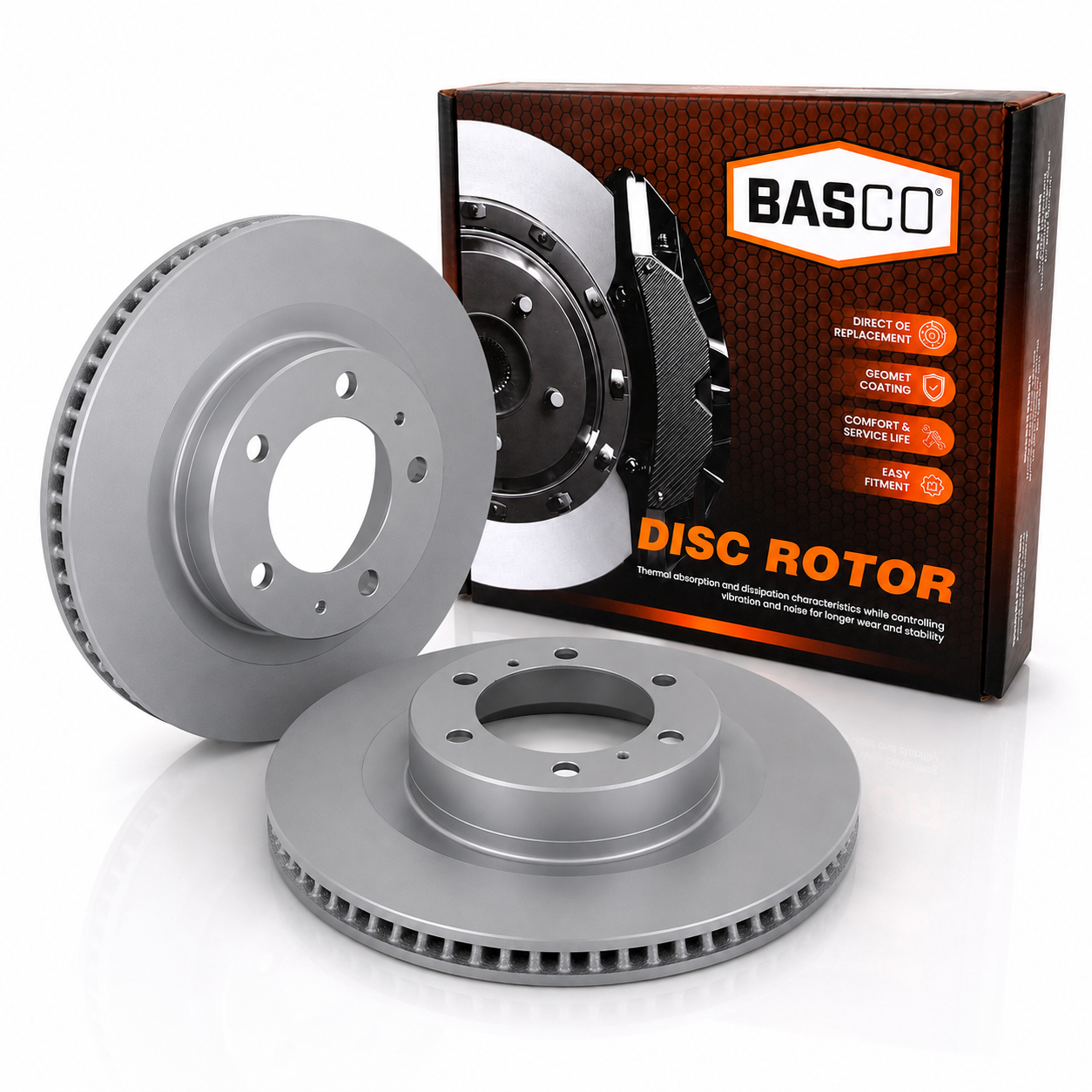 2 x Front Disc Brake Rotors For Toyota Prado GDJ150 GRJ150 KDJ150 KDJ155