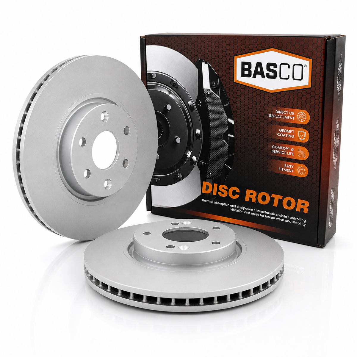 2 x Front Disc Brake Rotors For Hyundai i30 PD GD, i40 VF, i45 YF, iX35 LM, Sonata NF, Tucson JM, Veloster FS, Kia Sportage KM SL, Rondo RP, Optima JF TF 300mm