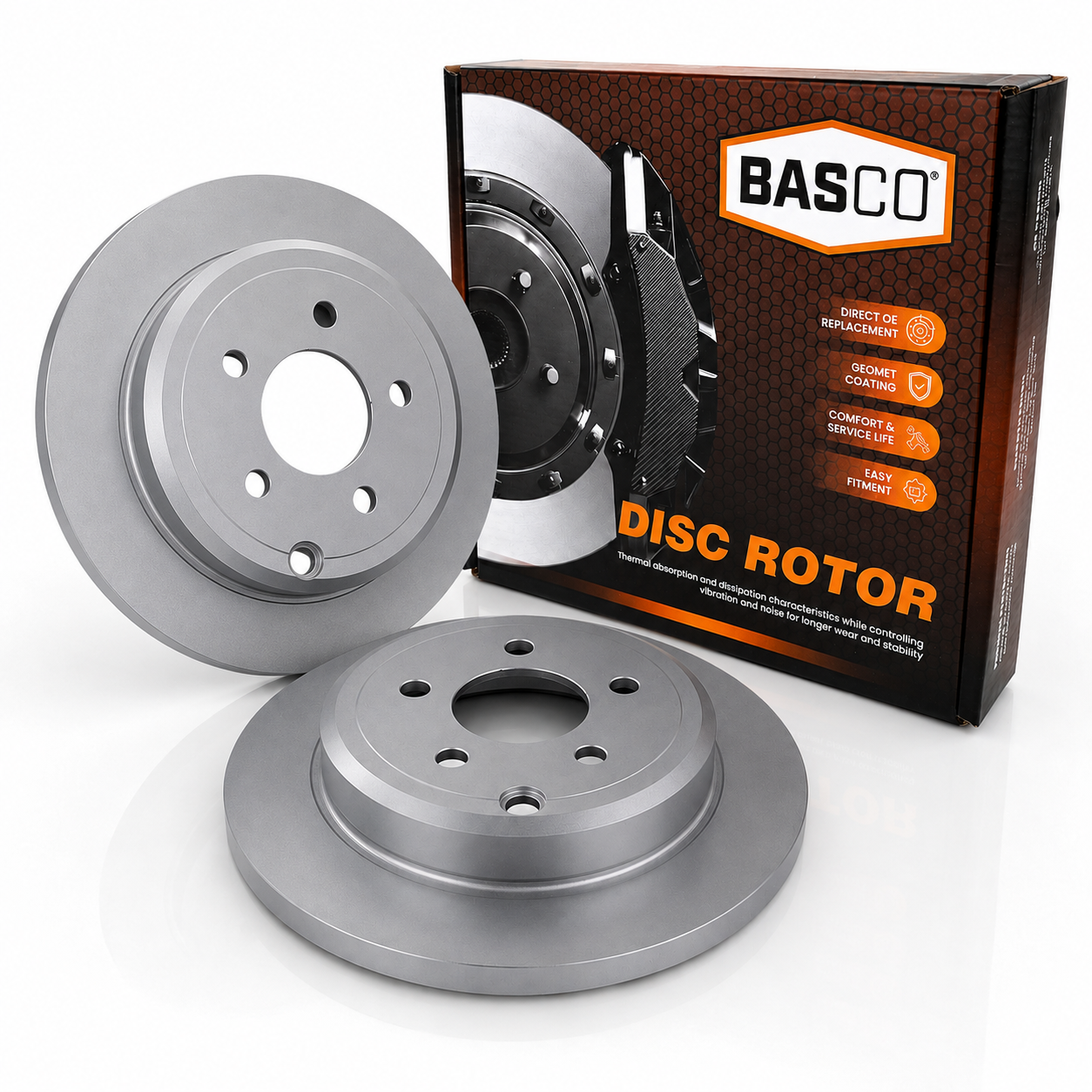 2 x Rear Disc Brake Rotor For Ford Falcon Fairlane Fairmont LTD FPV F6 BA BF FG