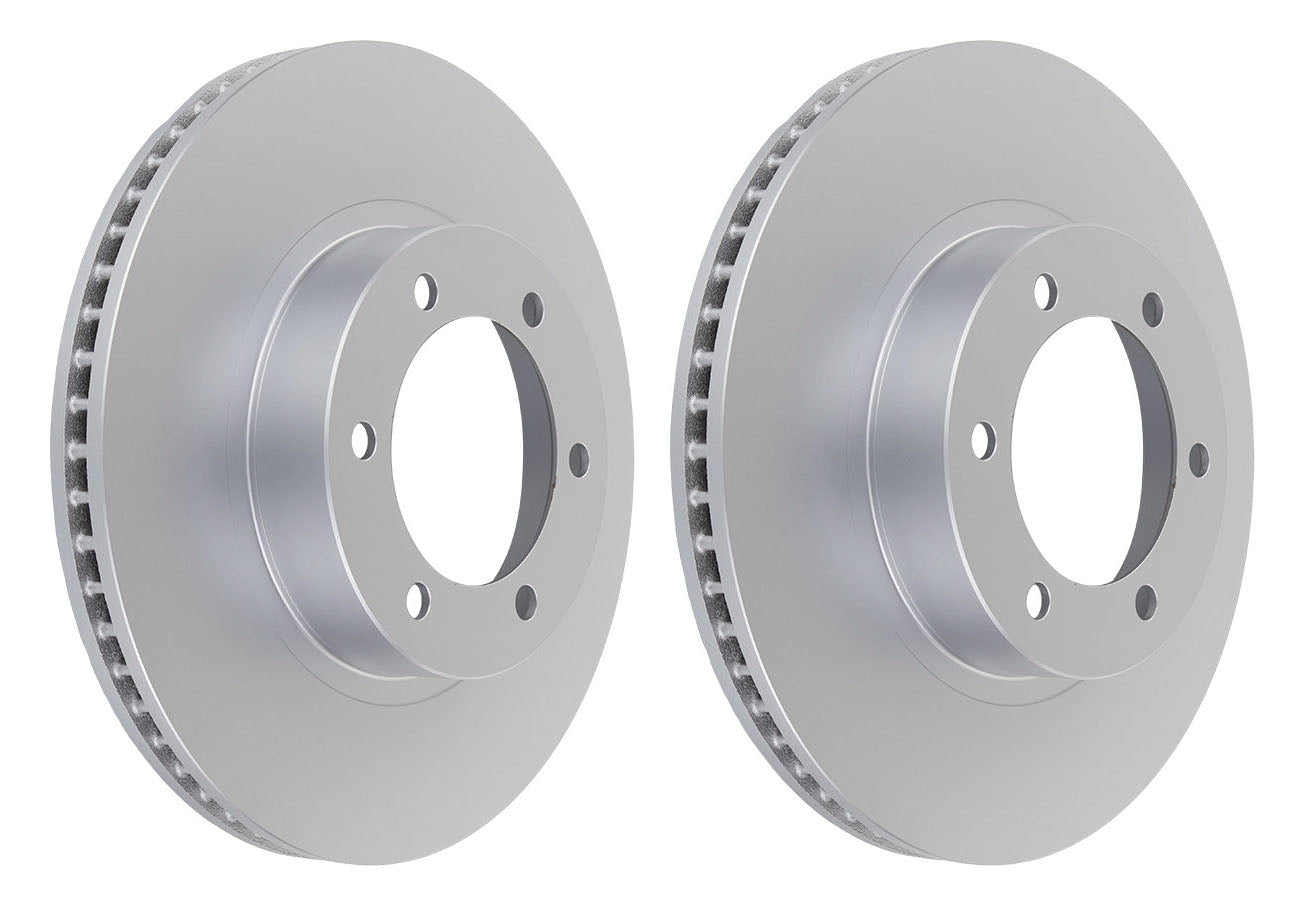Pair Front Brake Disc Rotor for Toyota Fortuner Hilux Landcruiser Prado 2002-ON