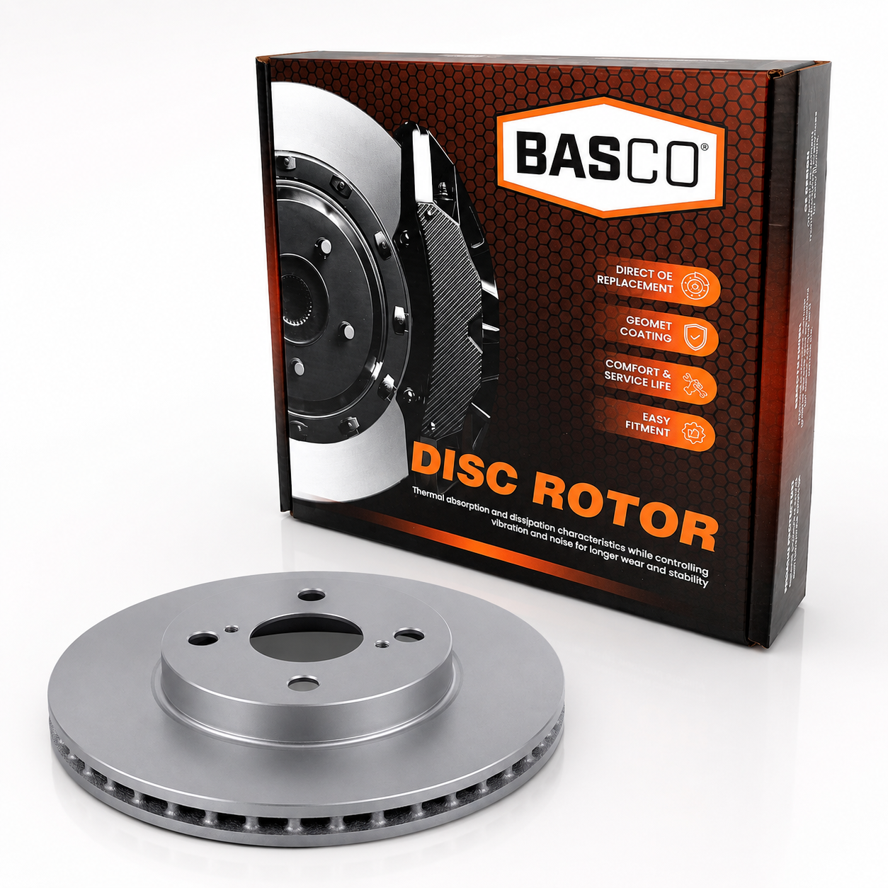 Front Brake Disc Rotor for Toyota Corolla ZZE122 Prius NHW10 NHW11