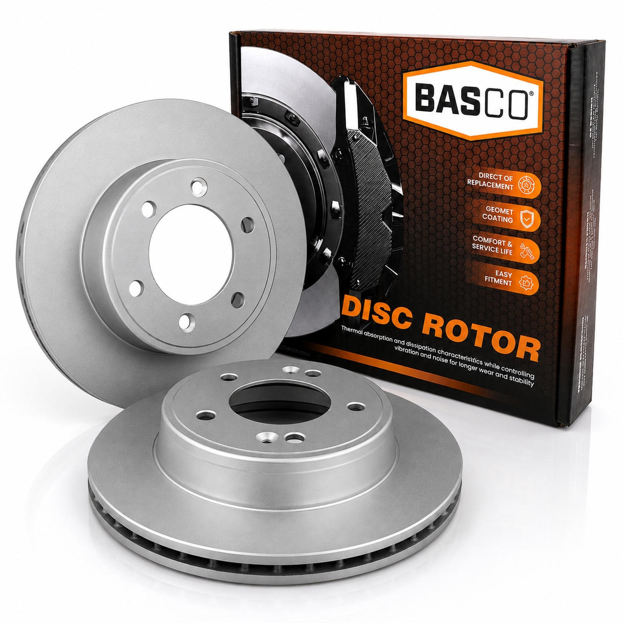 2 x Rear Disc Brake Rotor for Hyundai Elantra MD AD, i30 PD GD FWD - 262mm OD