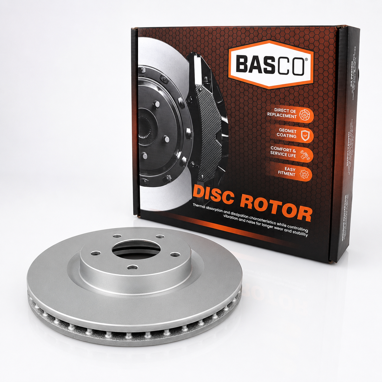 Front Disc Brake Rotor for Nissan X-Trail T31, Dualis J10, Juke F15 - 296mm OD