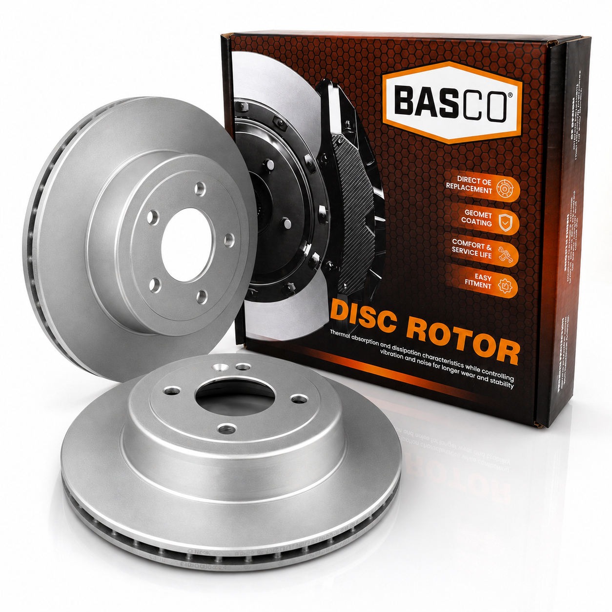 2 x Rear Disc Brake Rotors for Hyundai Accent RB | Kia Rio UB YB FWD - 262mm