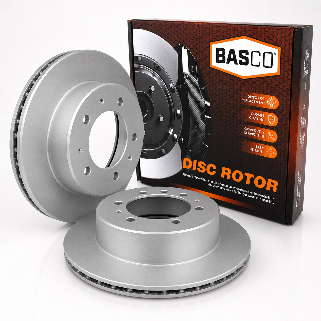 Pair Rear Brake Rotors for Nissan Patrol GQ Y60, GU Y61 & Ford Maverick DA Y60
