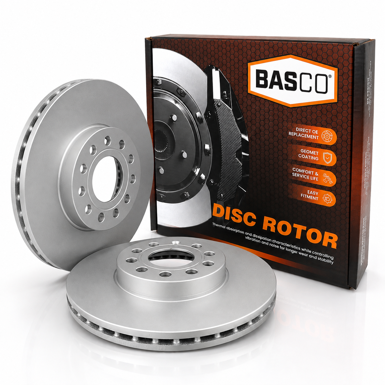 Pair Front Brake Rotors for Audi A3 8P 8V 8Y, Cupra Leon KL, Skoda Octavia 1Z NE NX, Yeti, Superb 3T, Volkswagen Caddy 2K, Caddy 5 SK, Golf MK5 1K, Golf MK7 AU, Jetta 1K, Jetta 1B, T-Roc A11 288mm