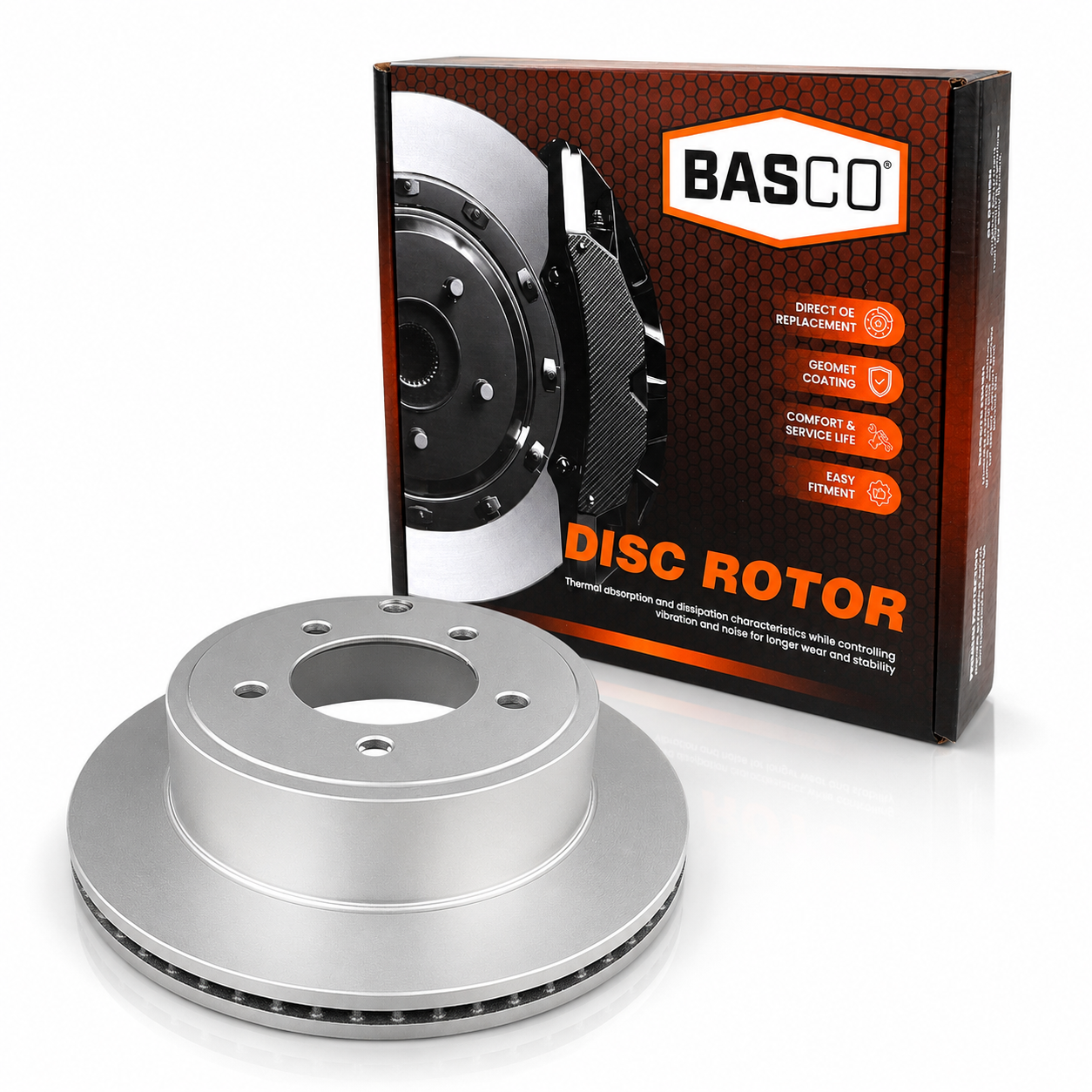 Rear Brake Rotor for Dodge Caliber PM, Jeep Compass MK, Patriot MK, Mitsubishi Lancer CJ, CF