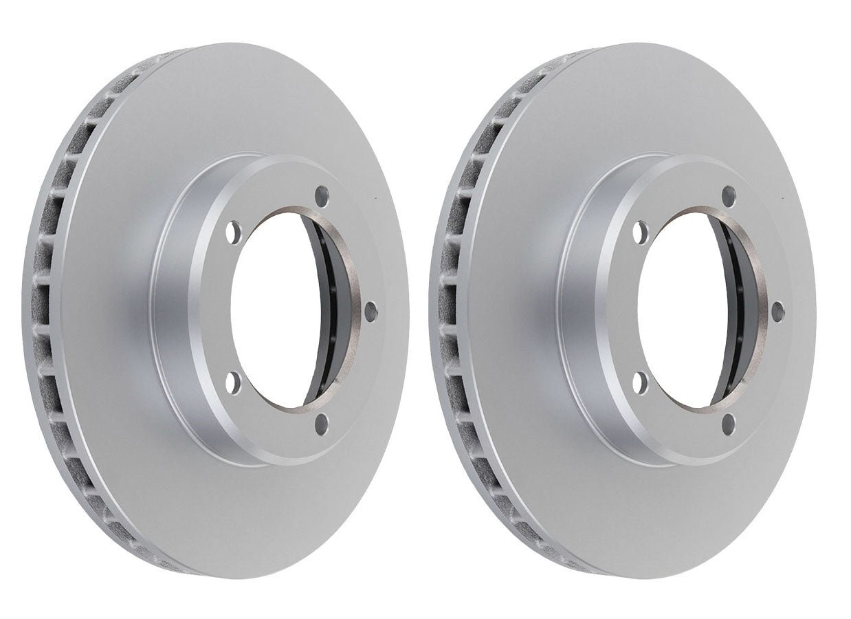 2X Front Disc Brake Rotors for Toyota Landcruiser KZJ78 3.0L 1KZTE / HZJ78 HZJ79 HZJ105 4.2L 1HZ / HDJ78 HDJ79 4.2L 1HDFTE / VDJ76 VDJ78 VDJ79 4.5L 1VDFTV / VDJL78 VDJL79 4.5L / FZJ78 FZJ79 FZJ105 4.5L 1FZFE