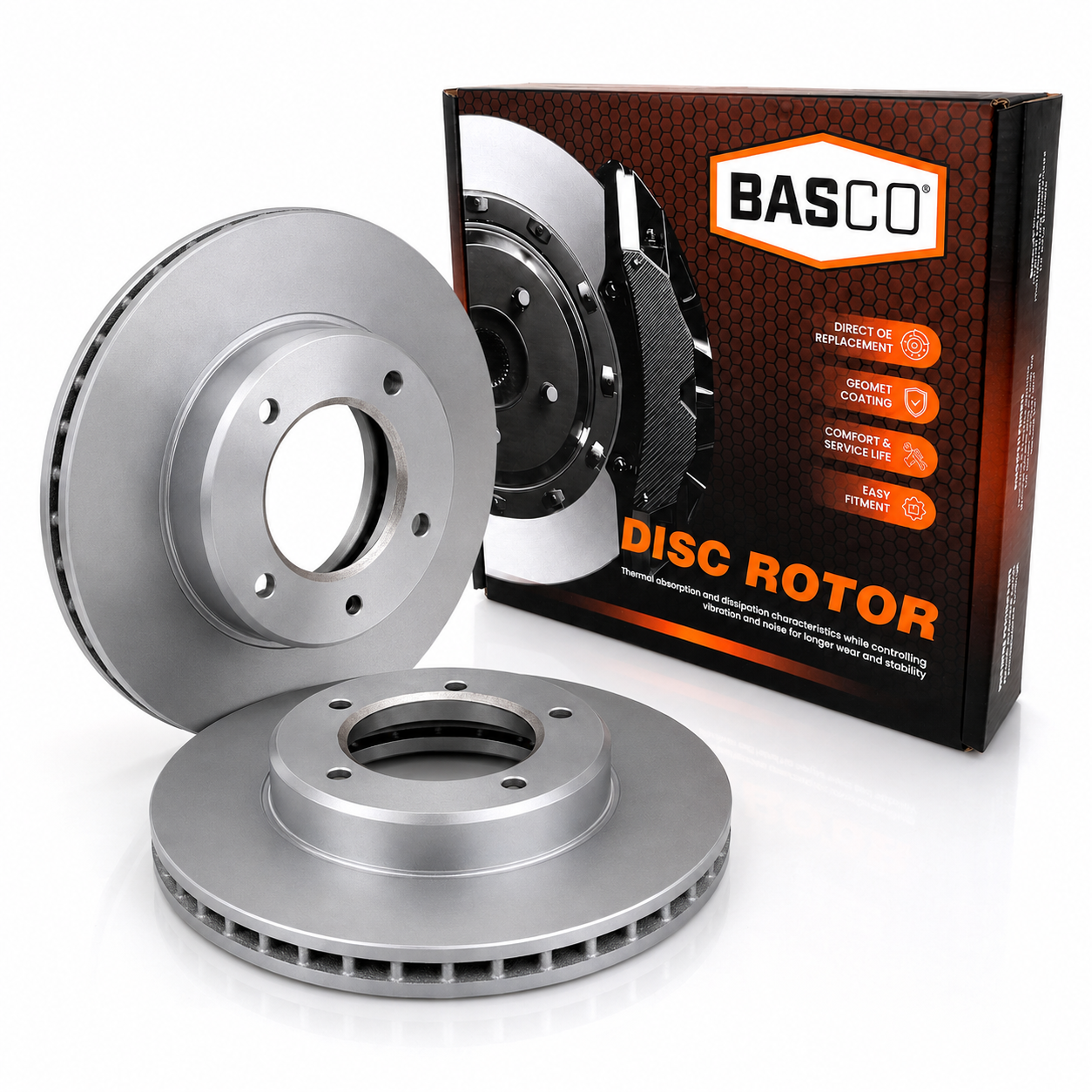 2x Front Disc Brake Rotors For Toyota Landcruiser FZJ HDJ HZJ VDJ Prado KZJ