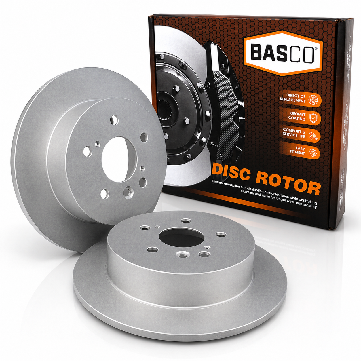 Pair Rear Brake Rotor for Toyota Kluger GSU40R GSU45R 3.5L 07~14 - 309mm O.D.