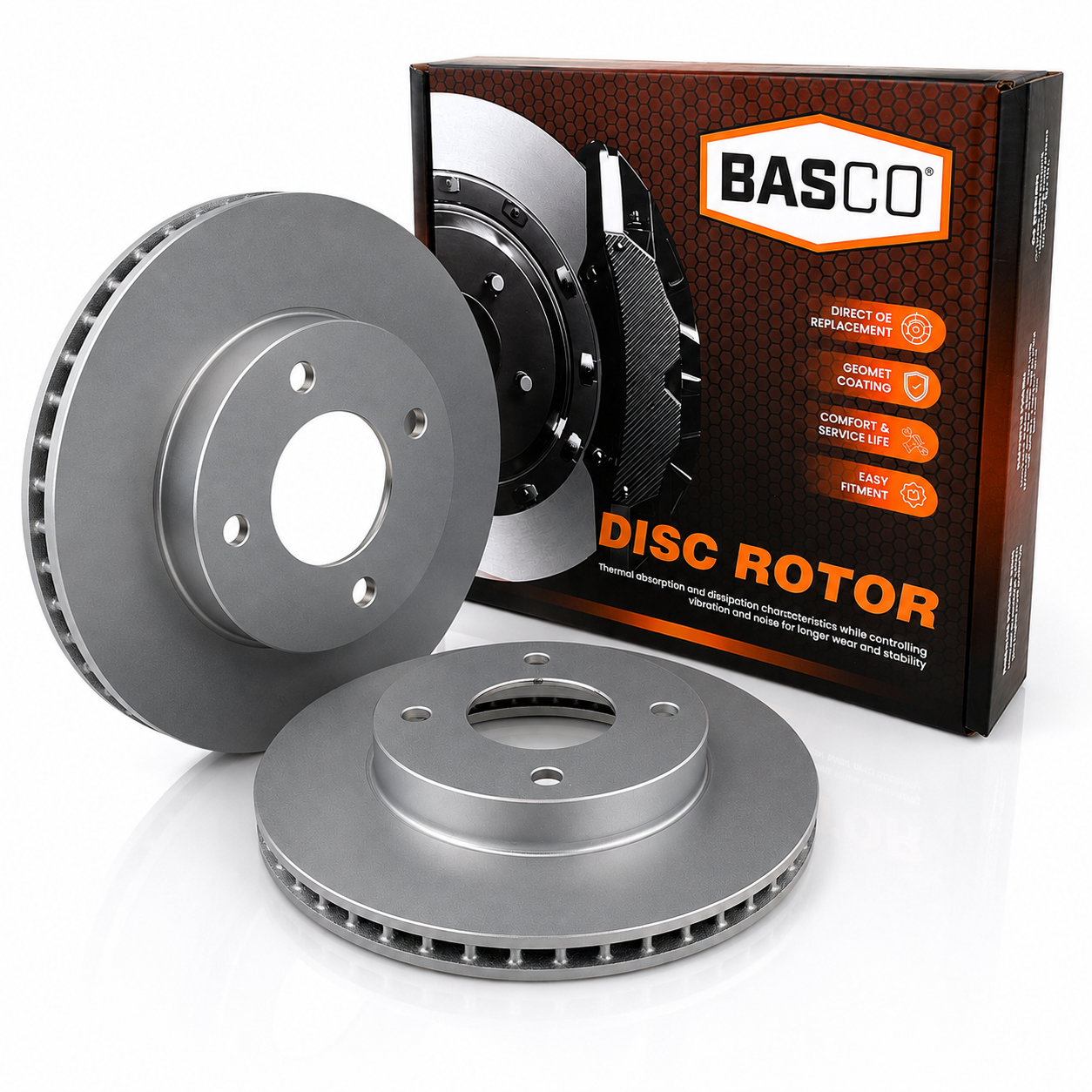 Pair Front Brake Rotor for Nissan Tiida C11 1.5L 1.8L 2004~2013