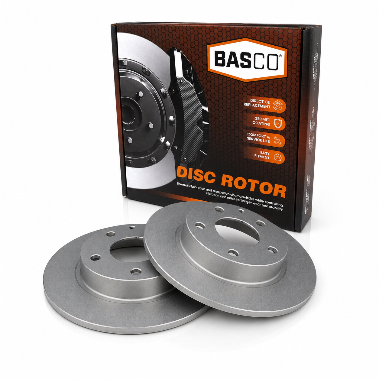 2 x Rear Brake Rotors for Mazda CX-3 DK, CX-30 DM, Mazda 3 BM BN BP 2014~2027